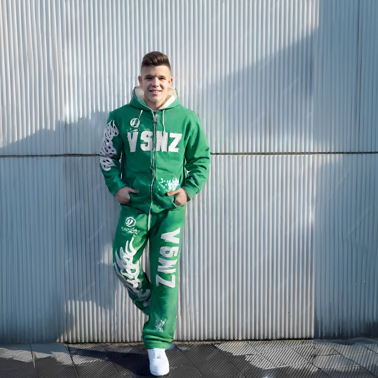 Mens VSNZ Sweatpants - Green