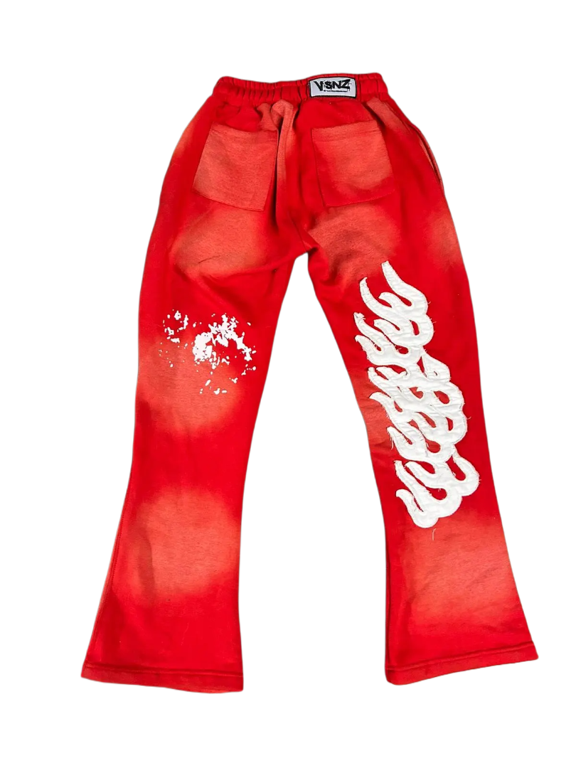 Mens VSNZ Sweatpants - Red