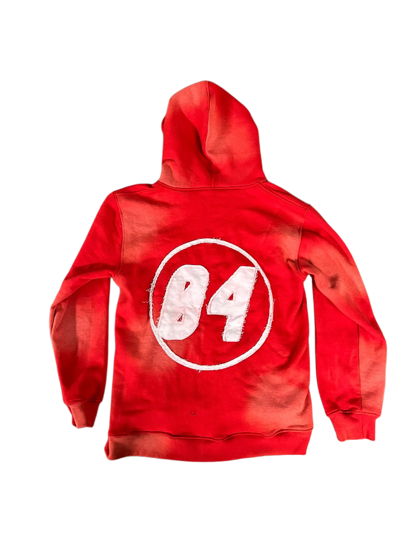 Mens VSNZ Zipper Hoodie - Red