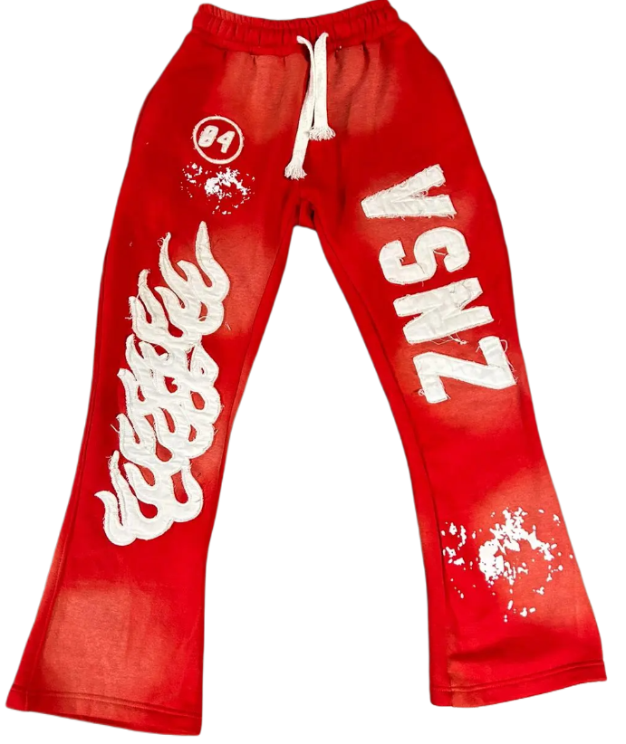 Mens VSNZ Sweatpants - Red