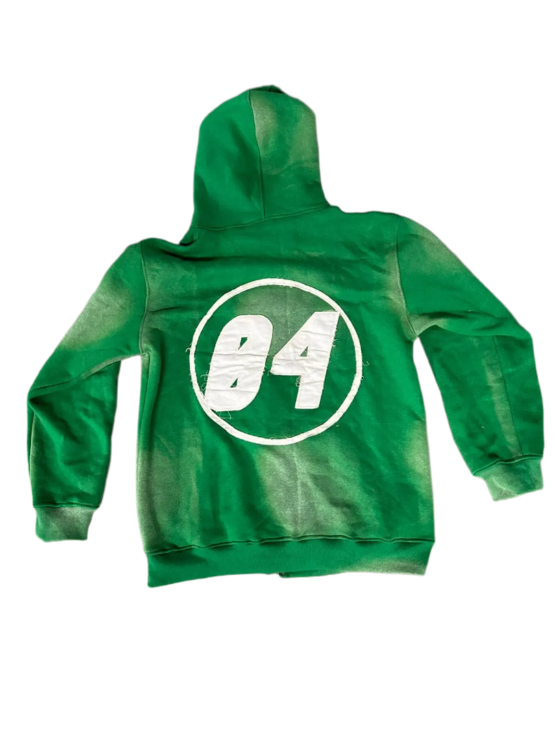 Womens VSNZ Zipper Hoodie - Green